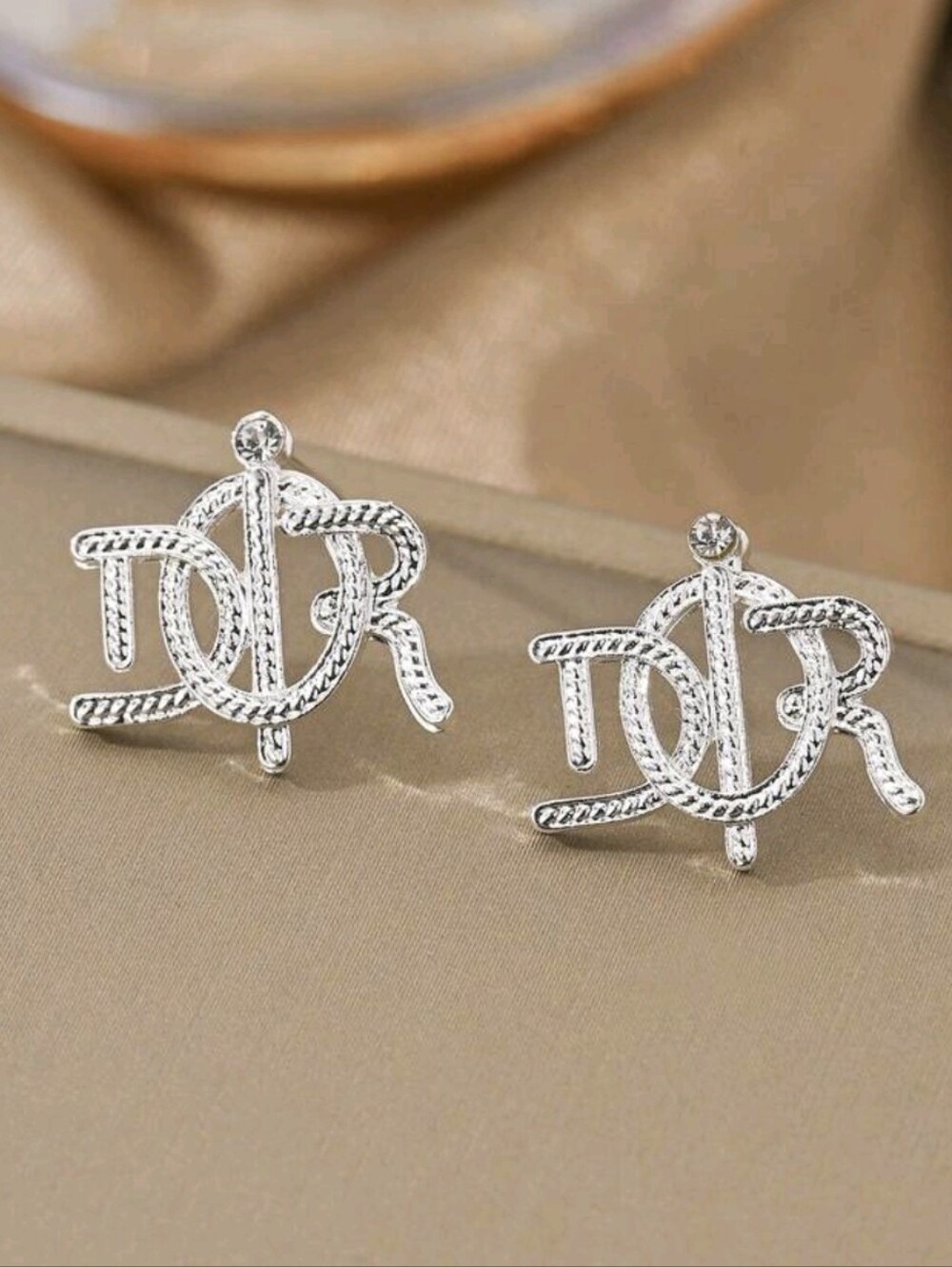 Designer Inspired Silver Earrings